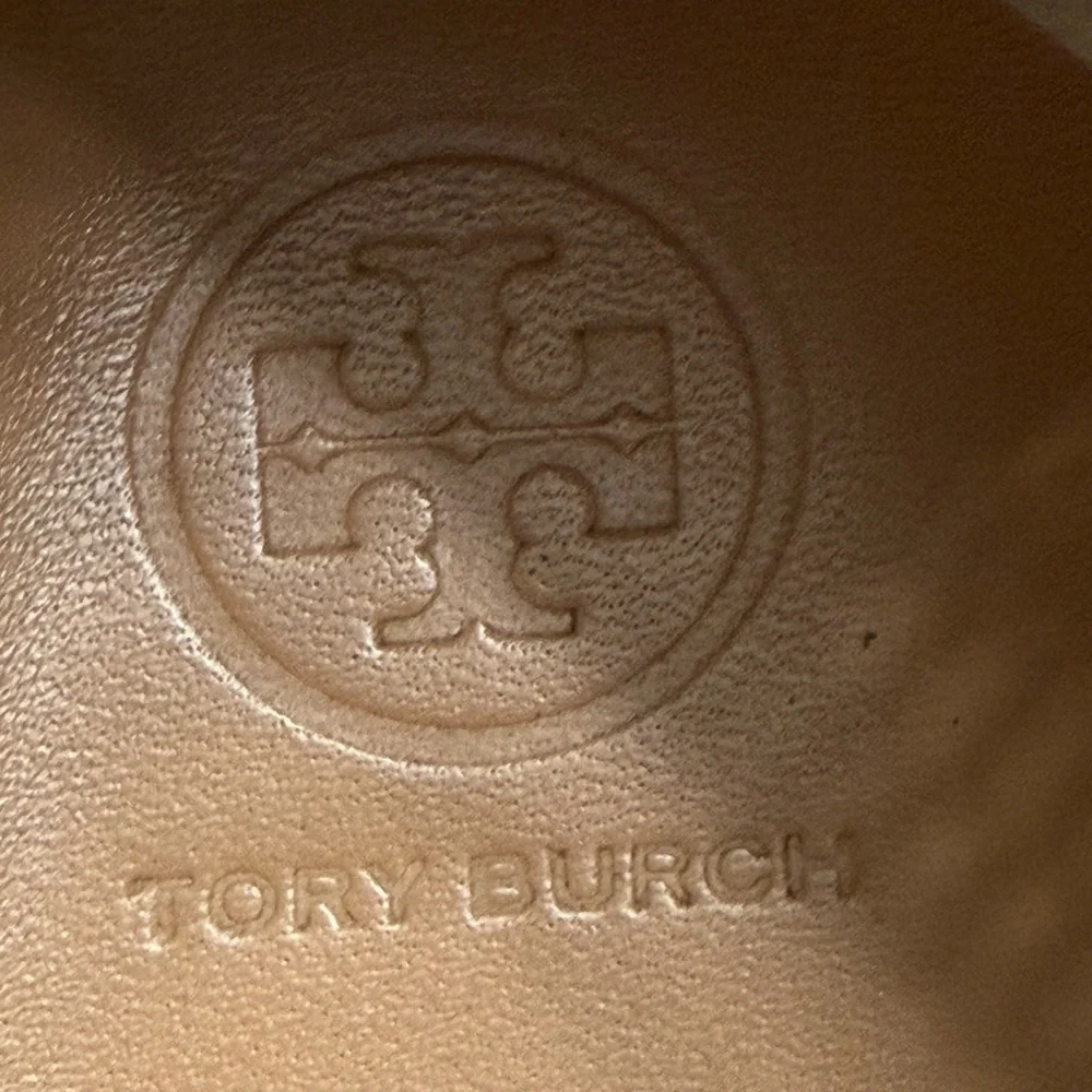 Tory Burch Snakeskin Embossed Leather Huarache Slip-On Sneaker Shoes Size 6.5